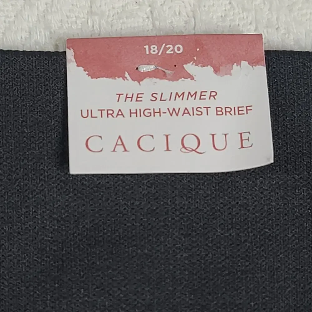 Cacique High-Waist Shaping Briefs in Black and Nude